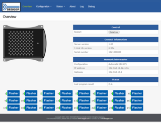 SEGGER's Flasher Hub Status Overview